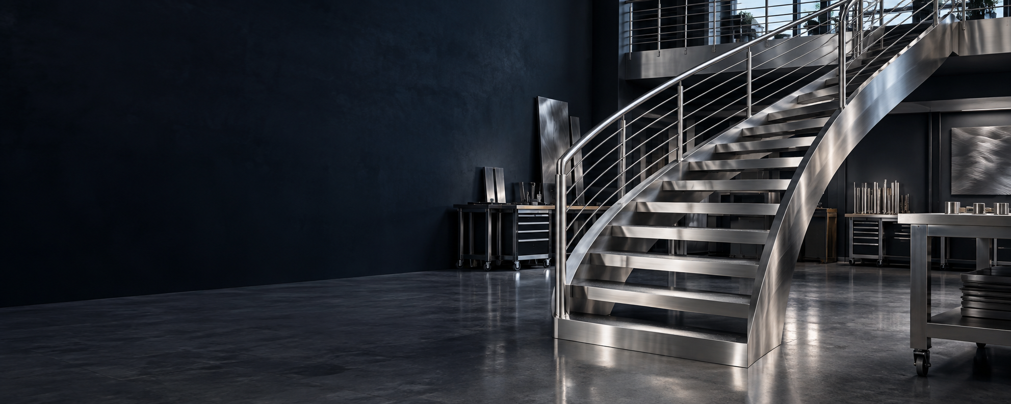 Escalier inox sur mesure